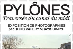 Pylônes, traversée du canal du Midi